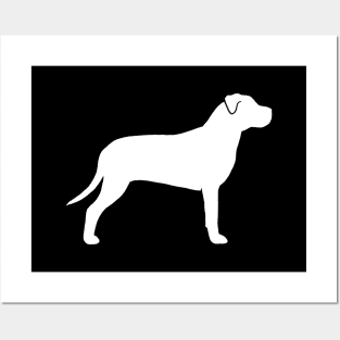 American Pit Bull Terrier Silhouette Posters and Art